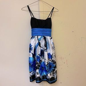 Trixxi Flower-Patterned Casual/Formal Bubble Dress